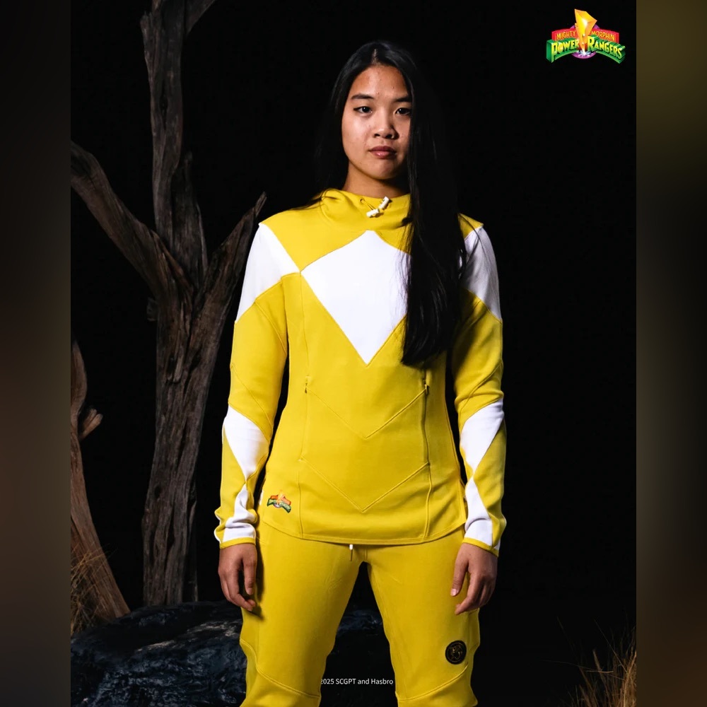 SuperX Power Rangers Yellow Ranger Hoodie and Joggers LIMITED RUN NWOT
